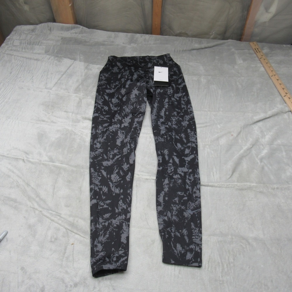 Nike Leggings Womens Small‎ Black Dri Fit High Waisted Abstract Print $70 NEW